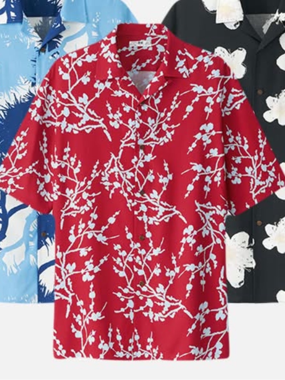 Uniqlo Cherry Blossom Aloha Shirt